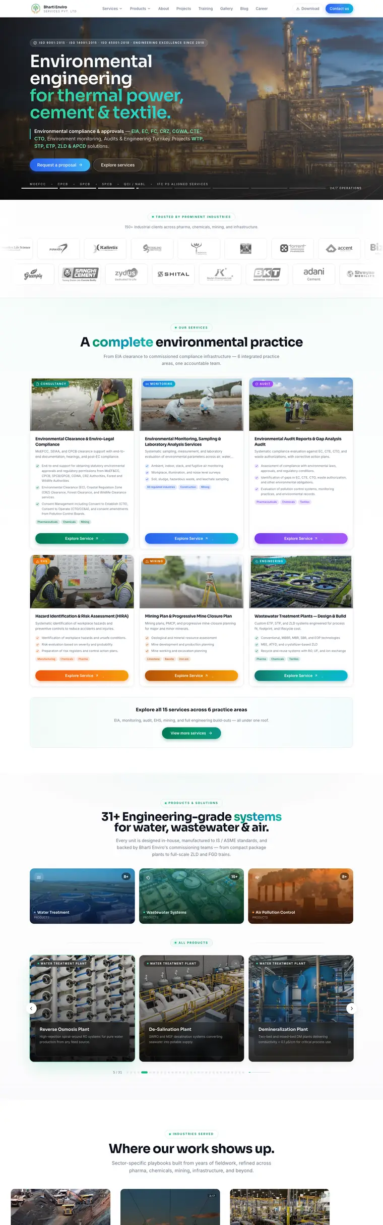 Bharti Enviro website