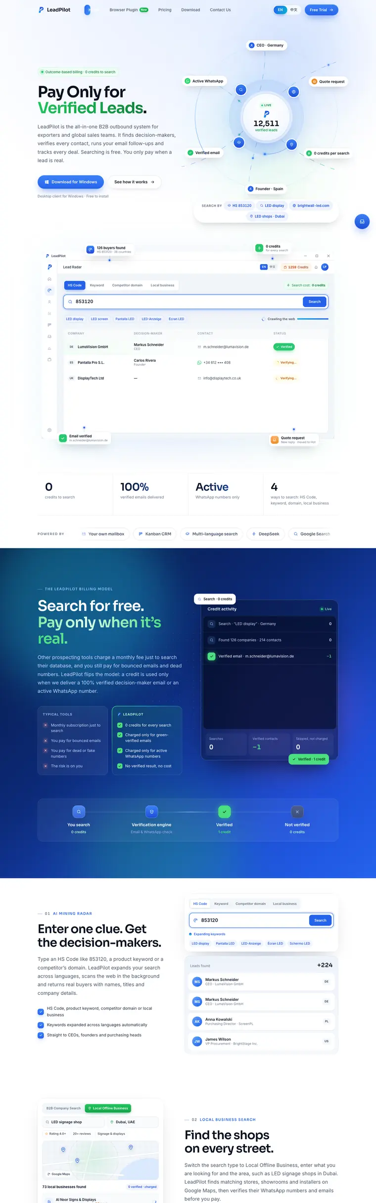 LeadPilot website